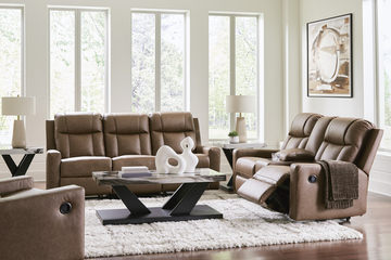 Halina Reclining Sofa - Caramel
