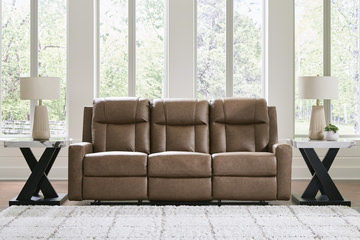 Halina Reclining Sofa - Caramel