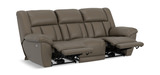 Petra Power Reclining Sofa - Taupe thumbnail 7