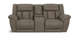 Petra Power Reclining Loveseat With Console - Taupe thumbnail 1