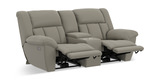 Petra Power Reclining Loveseat With Console - Smoke thumbnail 7