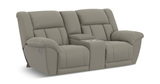 Petra Power Reclining Loveseat With Console - Smoke thumbnail 4