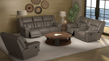 Petra Power Reclining Sofa - Taupe
