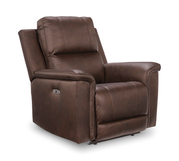 Caldwell Leather Power Recliner - Espresso