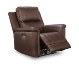 Caldwell Leather Power Recliner - Espresso thumbnail 4