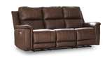 Caldwell Leather Power Reclining Sofa - Espresso thumbnail 2