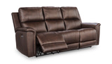 Caldwell Leather Power Reclining Sofa - Espresso thumbnail 4