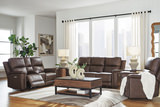 Caldwell Leather Power Reclining Sofa - Espresso thumbnail 7