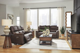 Caldwell Leather Power Reclining Sofa - Espresso thumbnail 6