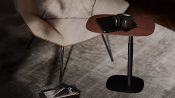 Serif Wood Lift Side Table