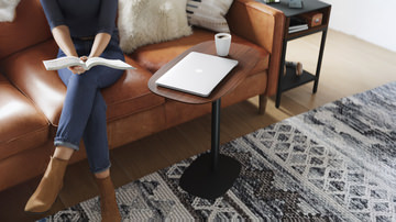 Serif Wood Lift Side Table