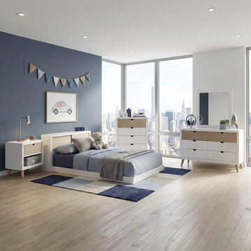 Sunland Bookcase Bedroom Suite - Twin