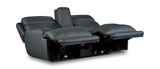 Texas Leather Loveseat With Console  thumbnail 3