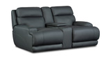 Texas Leather Loveseat With Console  thumbnail 2