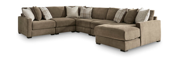 Ivy 6 Piece Modular Sectional - Right Facing Chaise 