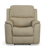 Henry Leather Power Recliner - Beige thumbnail 2