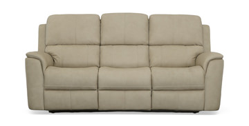 Henry Leather Power Reclining Sofa - Beige