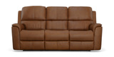 Henry Leather Power Reclining Sofa - Caramel thumbnail 1