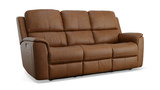 Henry Leather Power Reclining Sofa - Caramel thumbnail 2