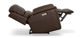 Henry Leather Power Recliner - Burnt Umber thumbnail 3