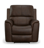 Henry Leather Power Recliner - Burnt Umber thumbnail 2
