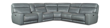 Trey 6 Piece Modular Sectional With 3 Power Recliner