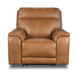 Zurich Leather Power Recliner - Honey  thumbnail 2
