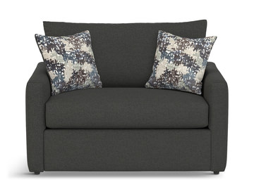 Empire Twin Sleeper Chair - Charcoal