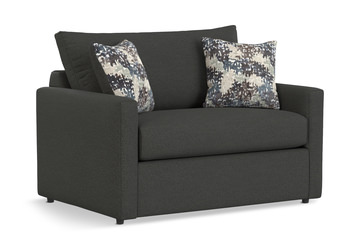 Empire Twin Sleeper Chair - Charcoal