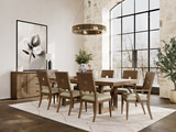 Sky Parlor Trestle Table With 4 Side Chairs And 2 Arm Chairs thumbnail 2