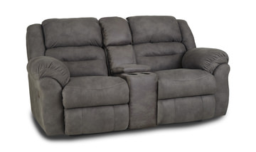 Briggs Reclining Loveseat With Console - Shadow