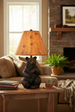 Sitting Black Bear Table Lamp thumbnail 2