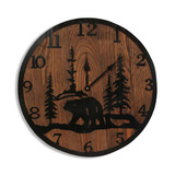 Bear Etched Clock thumbnail 1