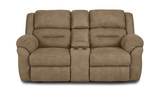 Briggs Reclining Loveseat With Console - Truffle thumbnail 1
