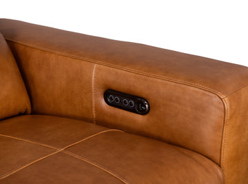 Brandi 6 Piece Leather Power Modular Sectional