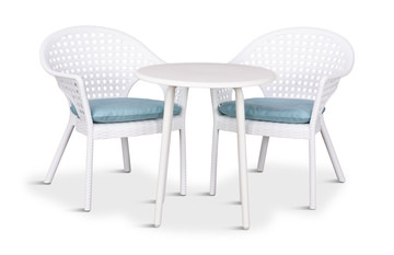 Iris/Heron 3 PIece Patio Bistro Set 