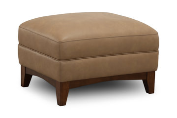 Brooks Leather Ottoman