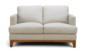 Calen Leather Sofa - Maestro Moonbeam