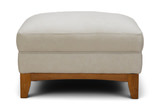 Calen Leather Ottoman - Maestro Moonbeam thumbnail 2