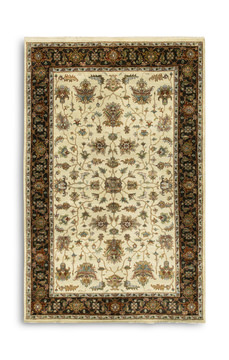 Hand Knotted Area Rug - 5′7″ x 8′6″