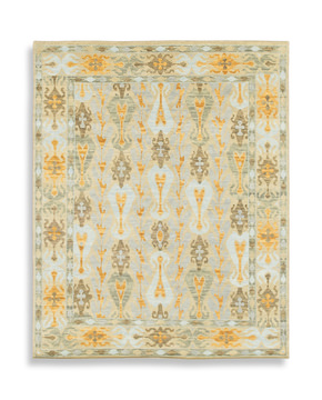 Hand Knotted Area Rug - 8′0″ X 9′11″
