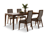 Stellar Dining Table With 4 Sling Dining Chairs thumbnail 1