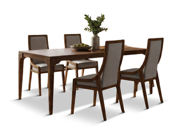 Stellar Dining Table With 4 Sling Dining Chairs