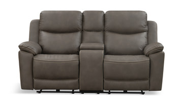 Sawyer Reclining Loveseat With Console - Graphite
