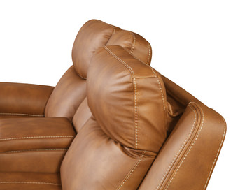 Sawyer Reclining Loveseat With Console - Copper