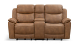 Sawyer Reclining Loveseat With Console - Copper thumbnail 1