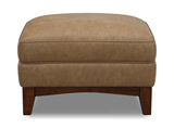 Brooks Leather Ottoman thumbnail 2