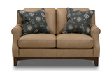 Brooks Leather Loveseat thumbnail 1