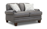 Axel Leather Loveseat thumbnail 2