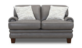 Axel Leather Loveseat thumbnail 1